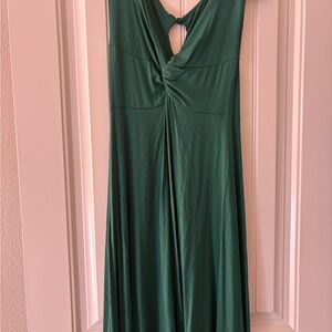 Chic Backless Green Dress